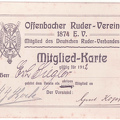 Mitgliedsausweis 1912